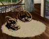 Round Cream Carpet 3d