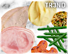 Ham/Turkey Dinner Plate