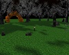 spooky forest empty room