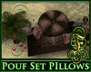 Pouf  Set with Pillows