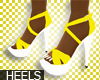 -CT Simple Yellow heels