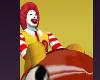 Real Ronald MacDonald Halloween COstume Realistic Animated Plane