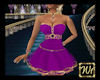 Purple n gld party dress