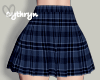 [C] RL Navy Plaid Skirt