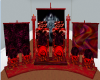 JL~ RED SIX SEAT THRONE