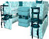 3 Sided Sofa in Teal
