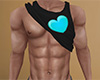 Heart Rolled Tank Top M