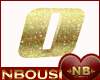 !NB!LETTER O GOLD SEAT 