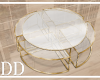 Glass+Gold Coffee Table