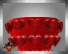 Vase Heart E003 Red
