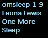 Leona Lewis OneMoreSleep