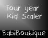 Four year kid scaler