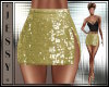 [J] Chic Date Gold Skirt