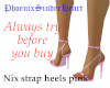 Nix strap heels pink