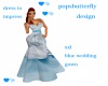 xxl blue wedding gown