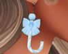 Candy Cane Blue Earrings