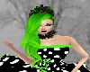 Green Queen hair