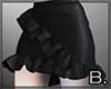 Corp goth leather skirt