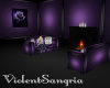 Amethyst Couch w/fire