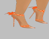 orange polkadot shoes