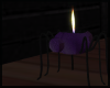 Purple Spider Candle