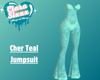 Cher Teal Jumpsuit