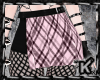|K|Pink&Black Skirt Mesh