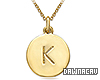 Initial "K" Gold Necklac