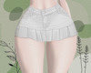 ♡white jean skirt