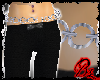 [bz] Silver Chained Belt