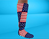 USA Flag Socks Tall (M)