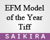 SK|EFM Model Award Tiff