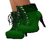 GREEN ANKLE BOOTS