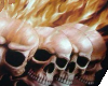 flamming skulls