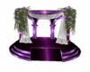 Purple wedding podium