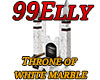 Throne of white marble