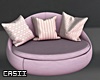 Round Sofa Pink