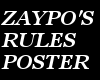 {Z} Room Rules Poster
