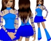 blue anime dress