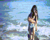 happy couple on beach