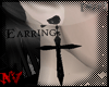 [NV]Goth X BLK-EARRINGs