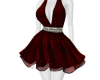 maroon mini dress