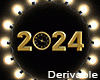 2024 Sign Gold w Lights