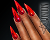Nails: Red Metallic