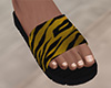 Gold Tiger Stripe Sandals 2 (M)