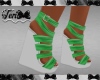 Green and White Wedges