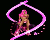 {LA} Hot pink rave swirl