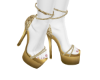 Golden wedd shoes