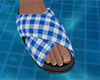 Blue Sandals Plaid (M)