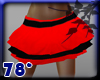 red black sexy skirt